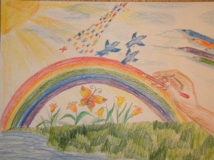 Я рисую мир. Васильева Диана. 10 лет.